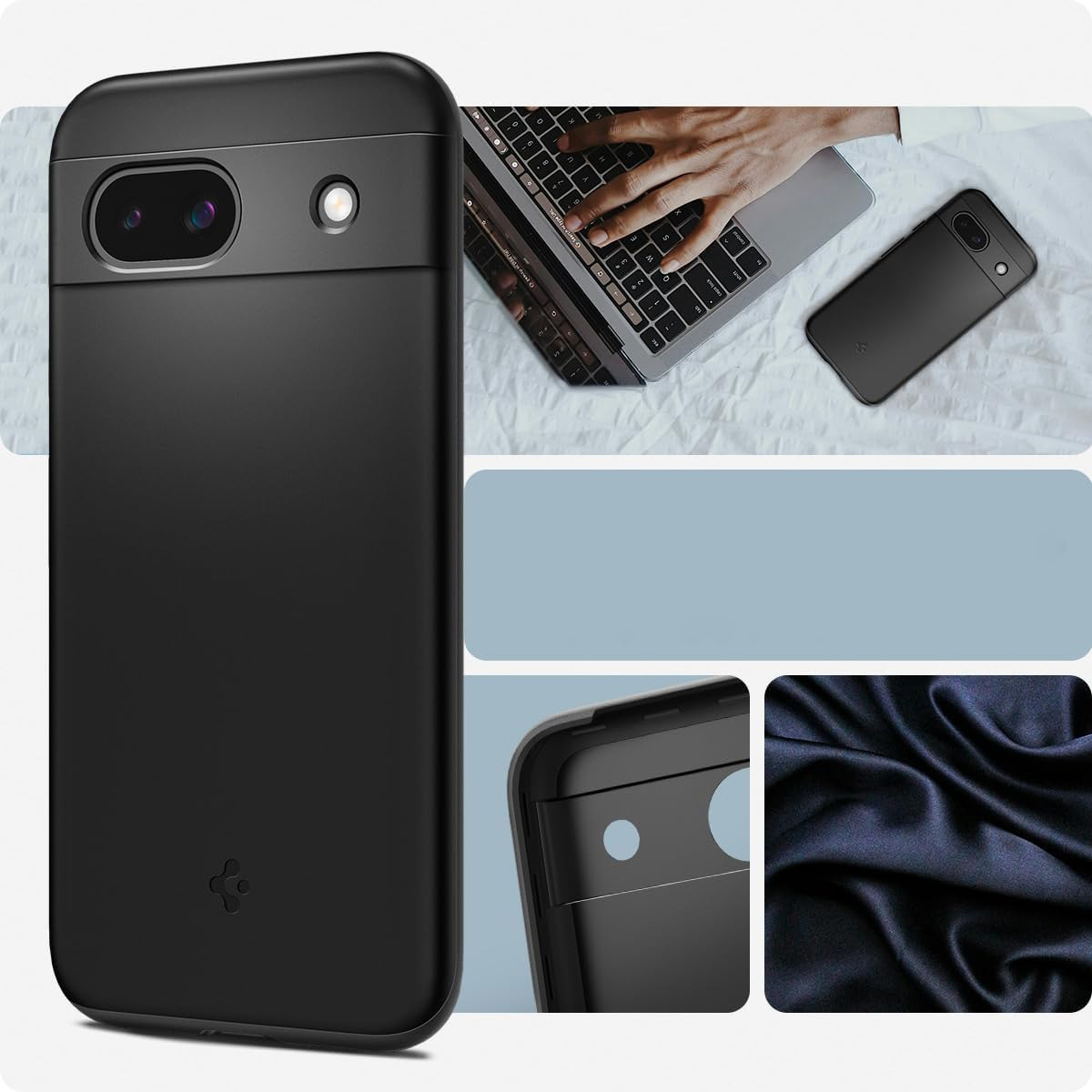 Etui Spigen Thin Fit do Google Pixel 8A, czarne